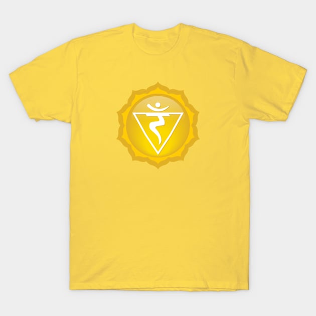 Solar Plexus: Manipura Chakra Symbol - 08 T-Shirt by Serena King